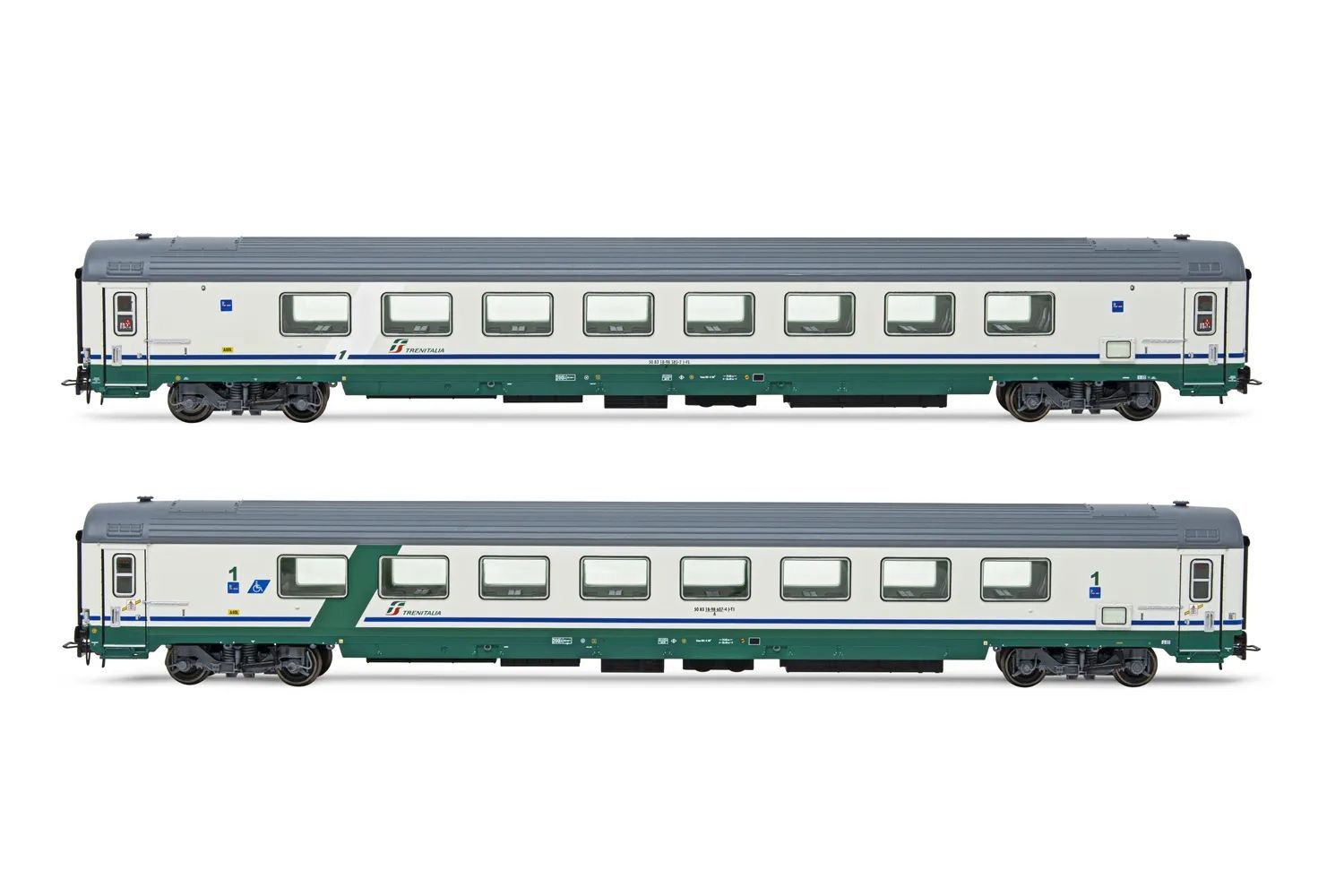 Rivarossi 4354 - Personenwagen Set FS Ep.V/VI 2.tlg. XMPR H0/GL