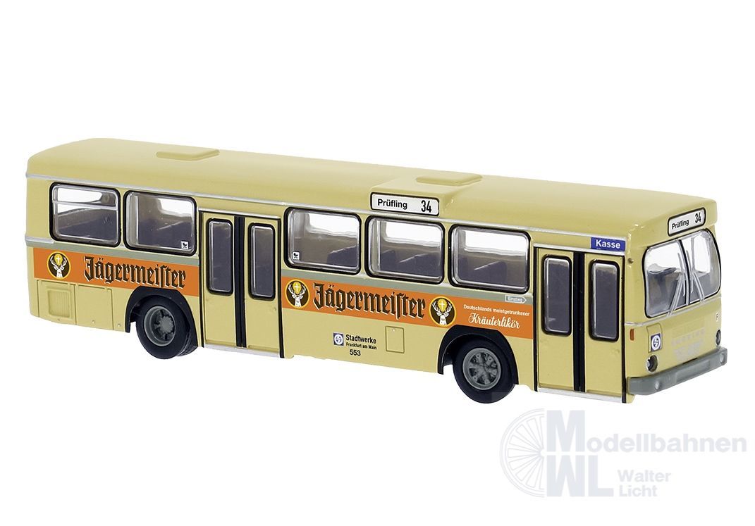 Brekina 59154 - Büssing BS110V Jägermeister aus Frankfurt H0 1:87 Brekina 59154 - Büssing BS110V Jägermeister aus Frankfurt H0 1:87
