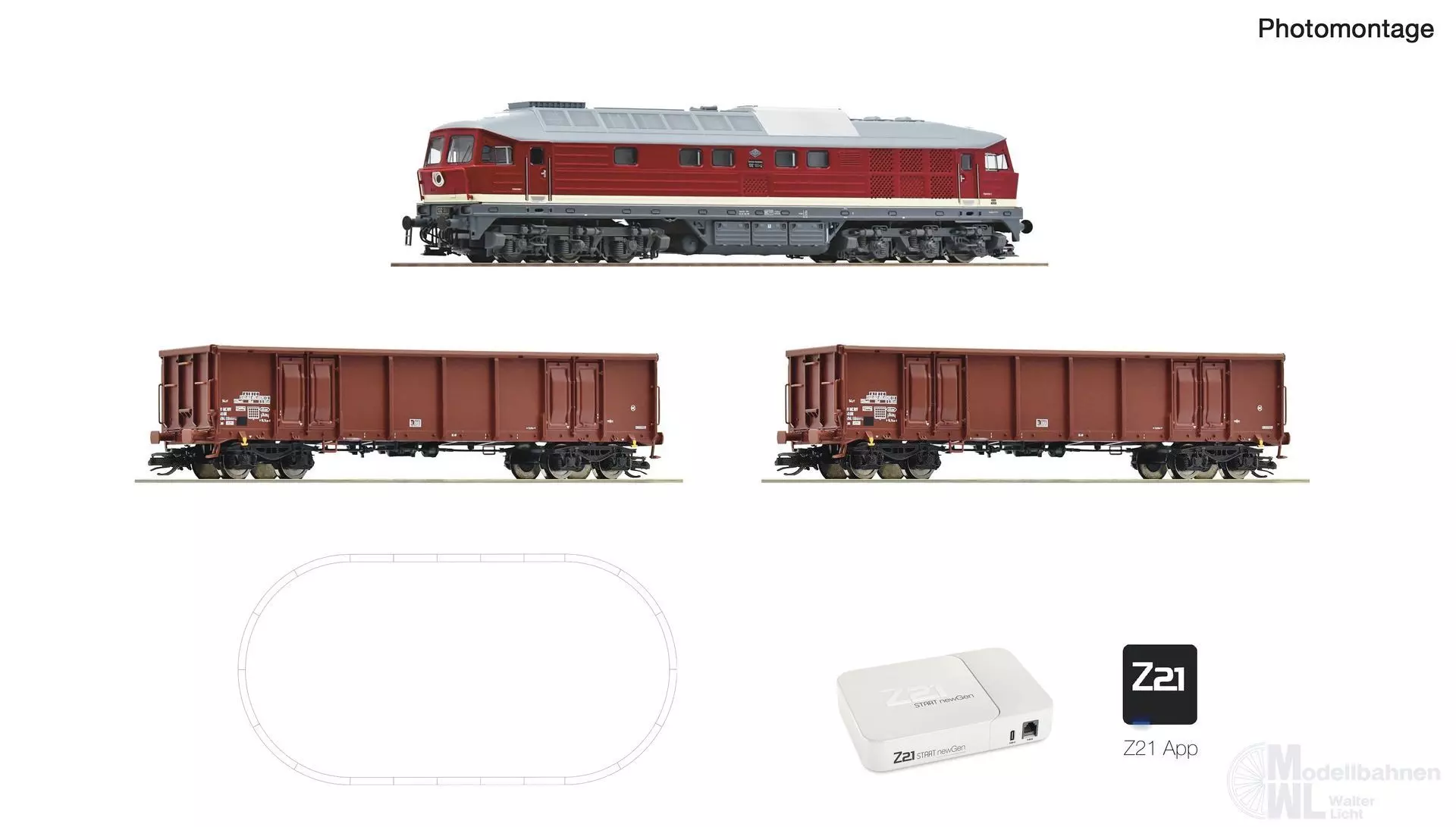 Roco 5190003 - Z21 START newGen Digitalset: Diesellokomotive BR 232 DR Ep.IV App only TT 1:120