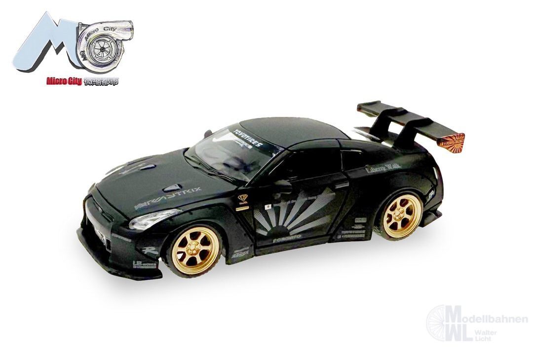 Herpa 87MC000037 - Nissan GTR 35 schwarz H0 1:87