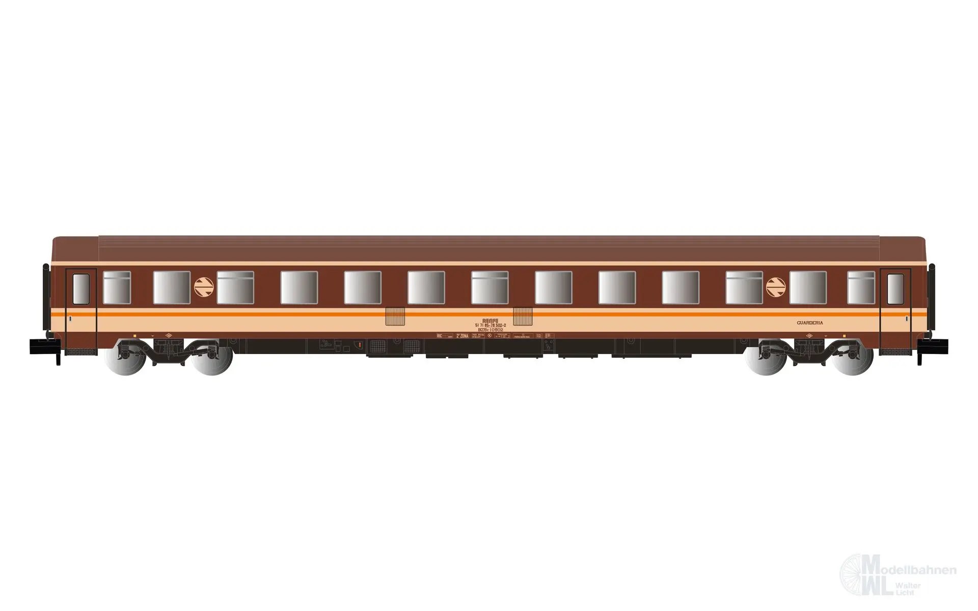 Arnold 4458 - Personenwagen RENFE 2.Kl. Ep.IV Estrella Lackierung N 1:160