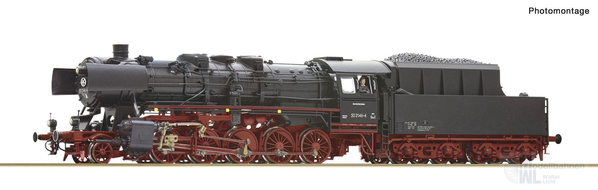 Roco 7100039 - Dampflok BR 50 2146-4 DR Ep.IV H0/GL