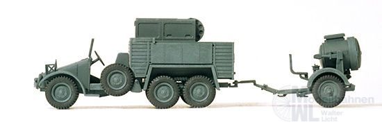 Preiser 16584 - Scheinwerferkw KFZ 83. Krupp. H0 1:87 Preiser 16584 - Scheinwerferkw KFZ 83. Krupp. H0 1:87