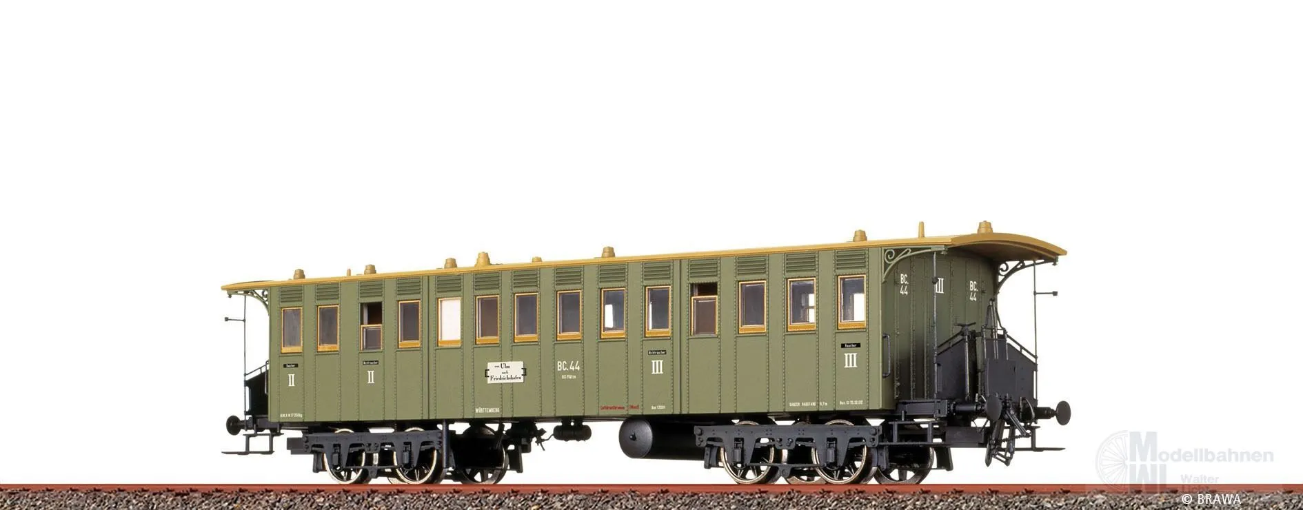 Brawa 45718 - Personenwagen K.W.St.E. Ep.I BC Nr. 44 H0/GL