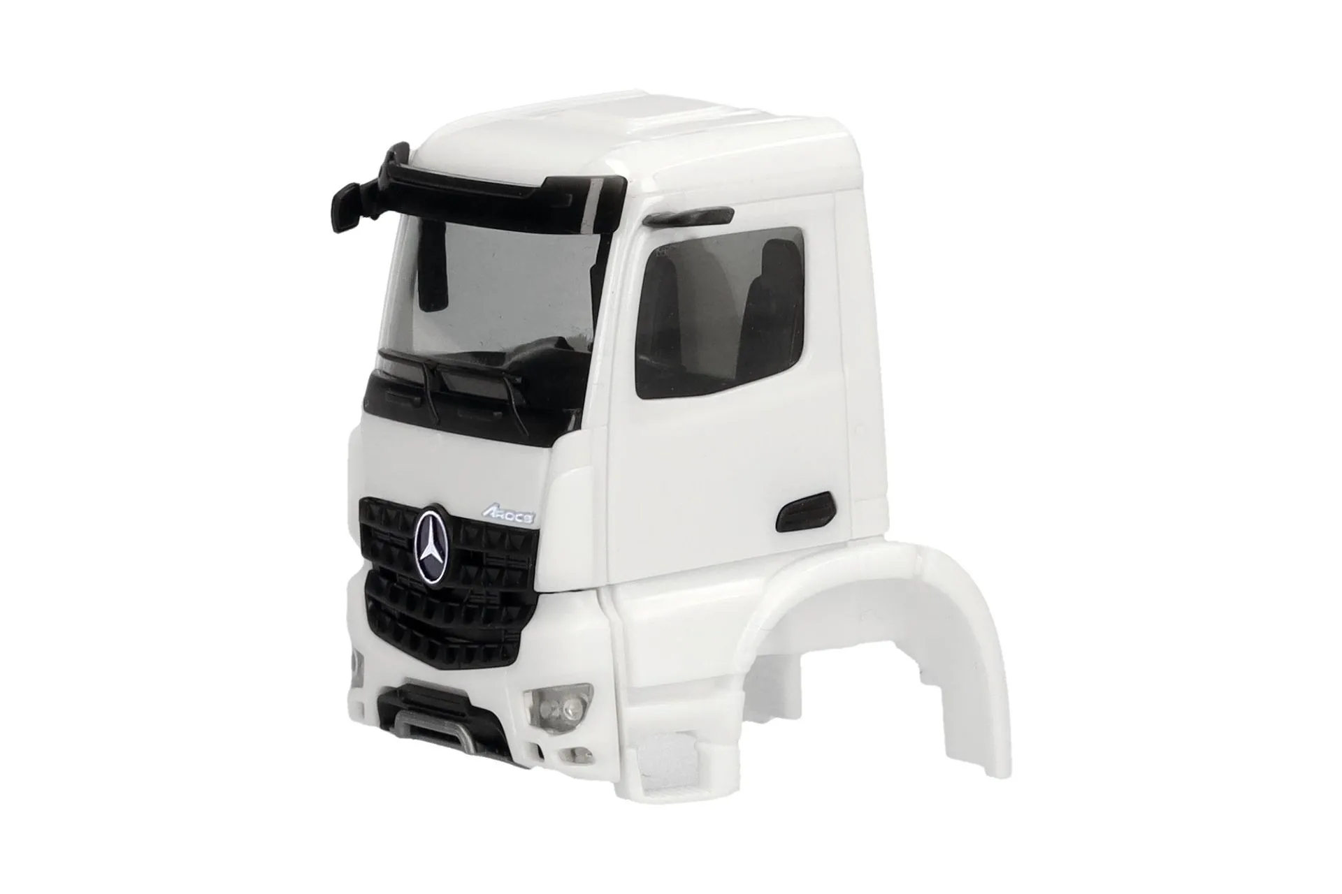 Herpa 086394 - Fahrerhaus Mercedes-Benz Arocs S mit Spiegelkamera weiß 2 Stück H0 1:87