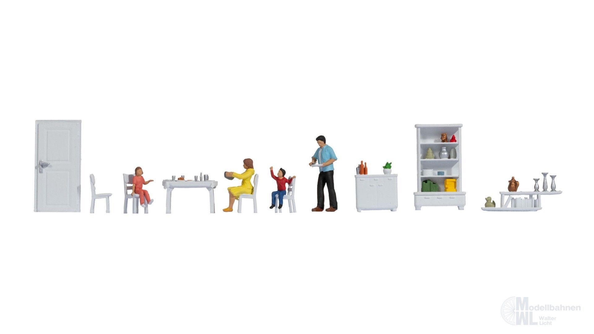 Noch 16284 - Figuren-Themenwelt Esszimmer H0 1:87 Noch 16284 - Figuren-Themenwelt Esszimmer H0 1:87