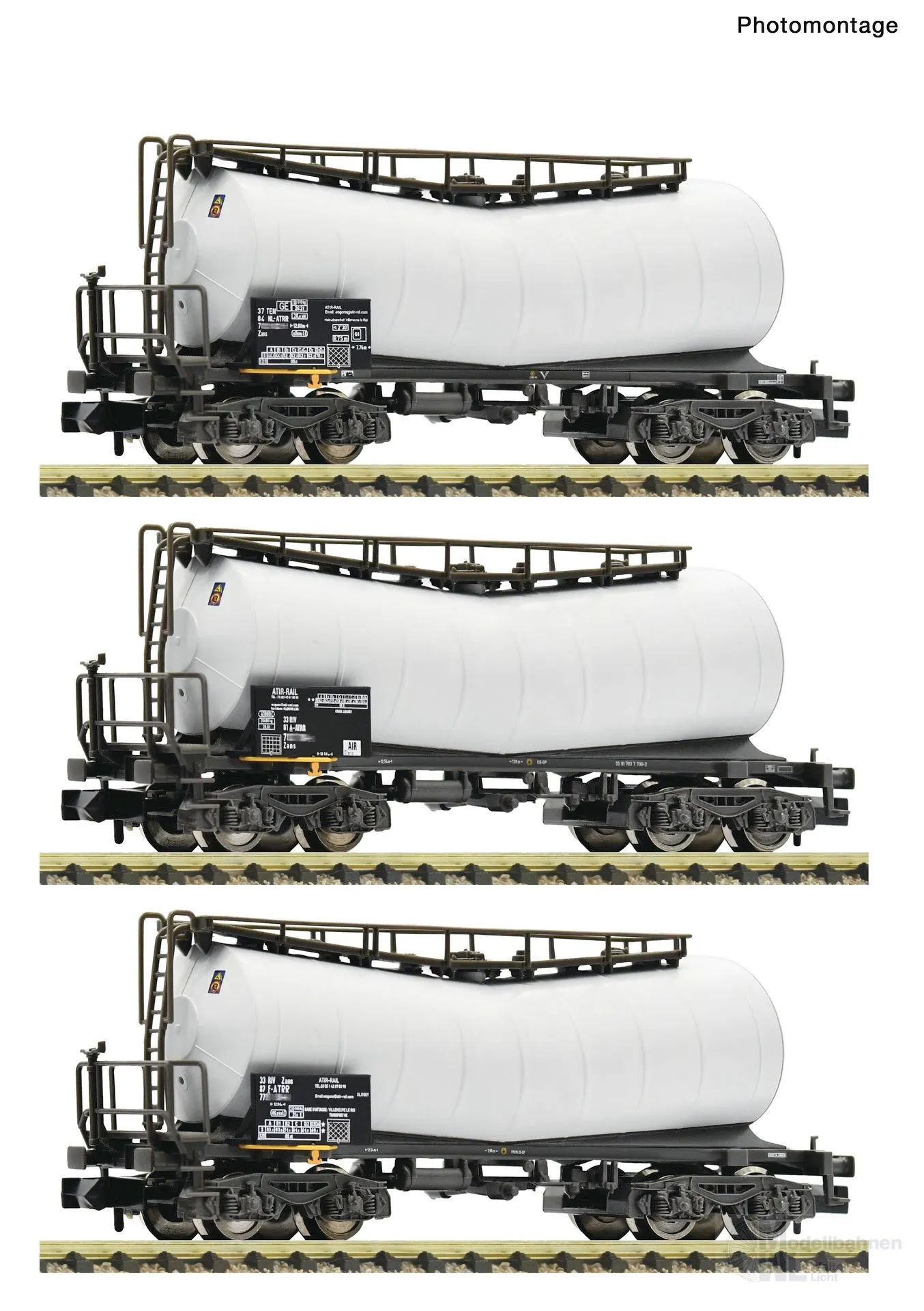 Fleischmann 6660170 - Knickkesselwagen Set Ep.VI 3.tlg. N 1:160