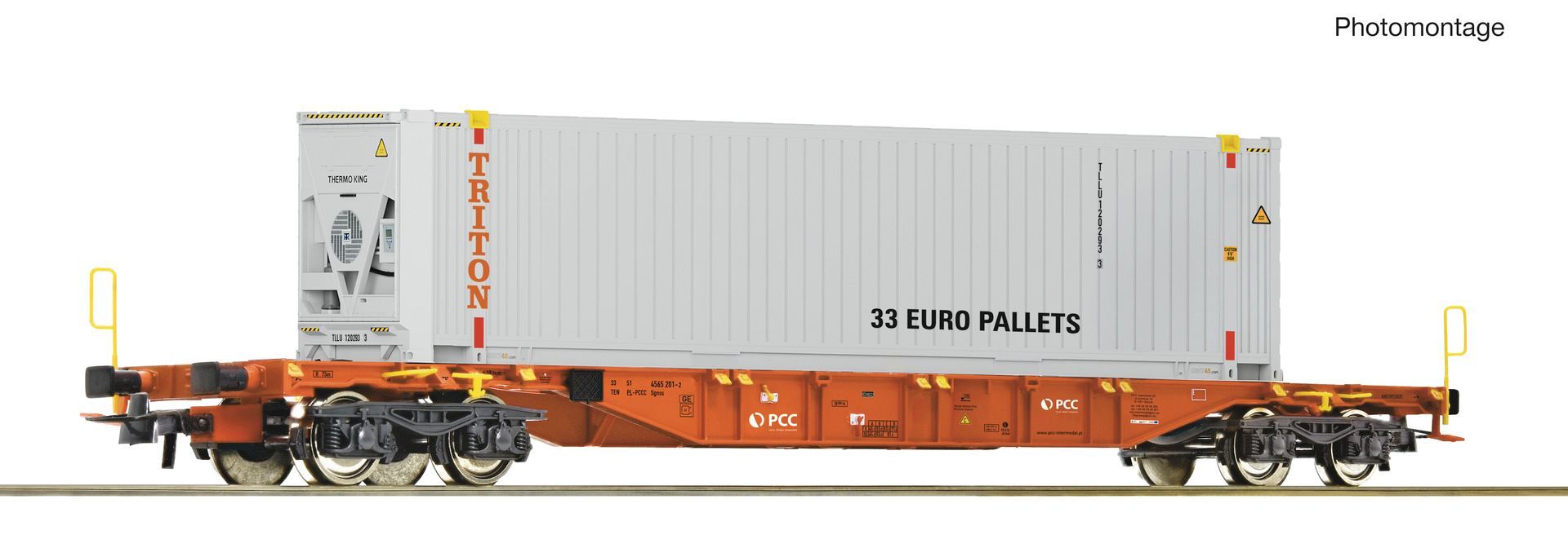Roco 6600356 - Containertragwagen Sgns PCC Rail + Triton Container