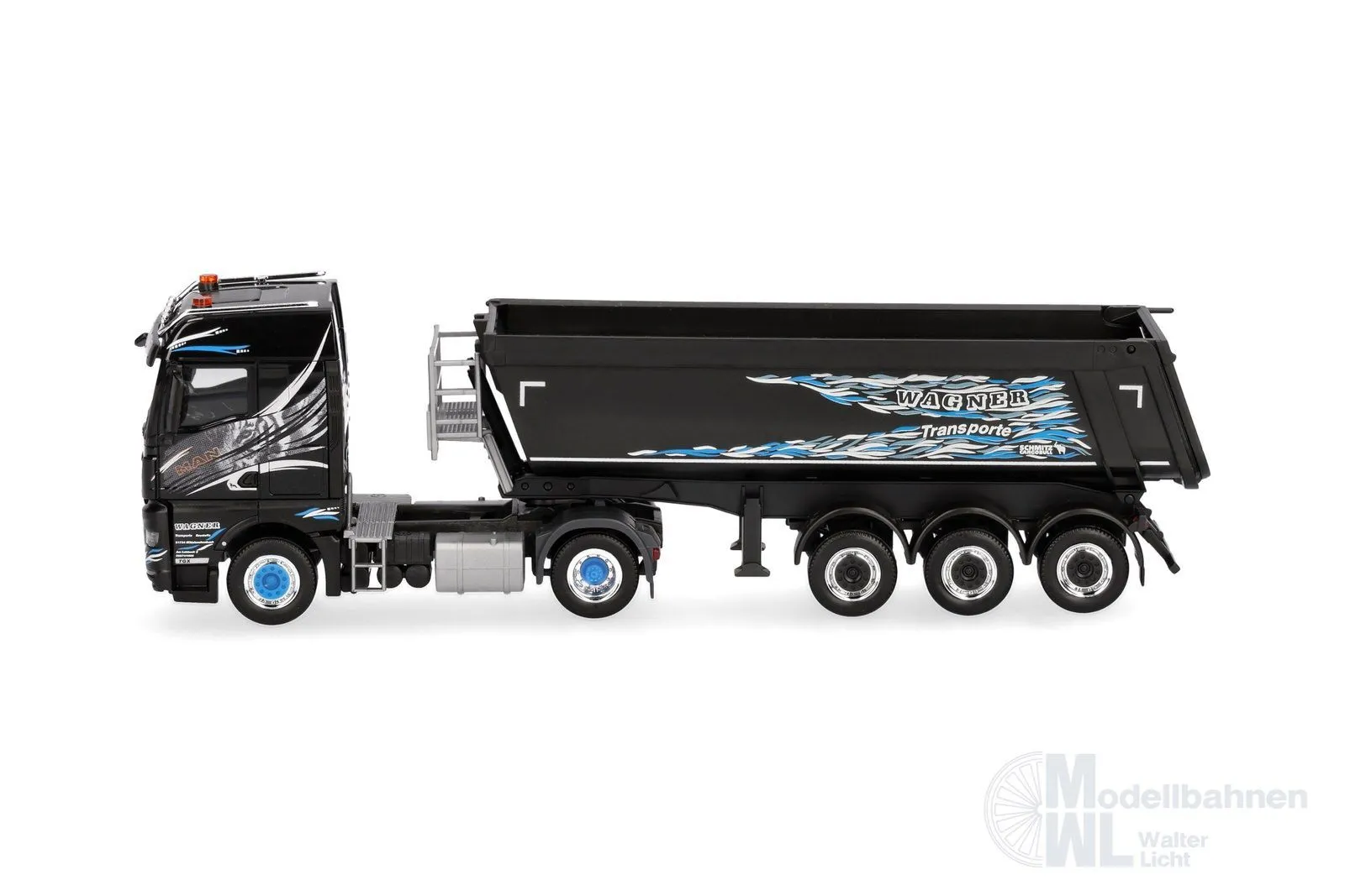 Herpa 319928 - MAN TGX GM S.KI Light Kipper Sattelzug H0 1:87
