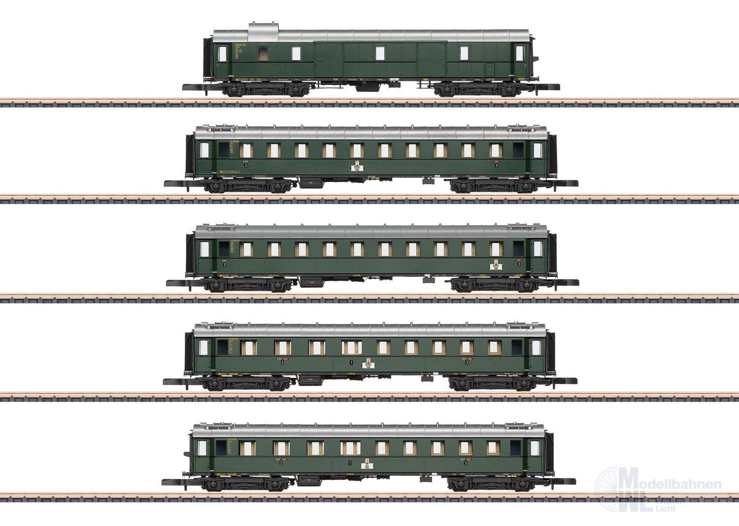 Märklin 87620 - Personenwagenset DB Ep.III 5.tlg. Z 1:220