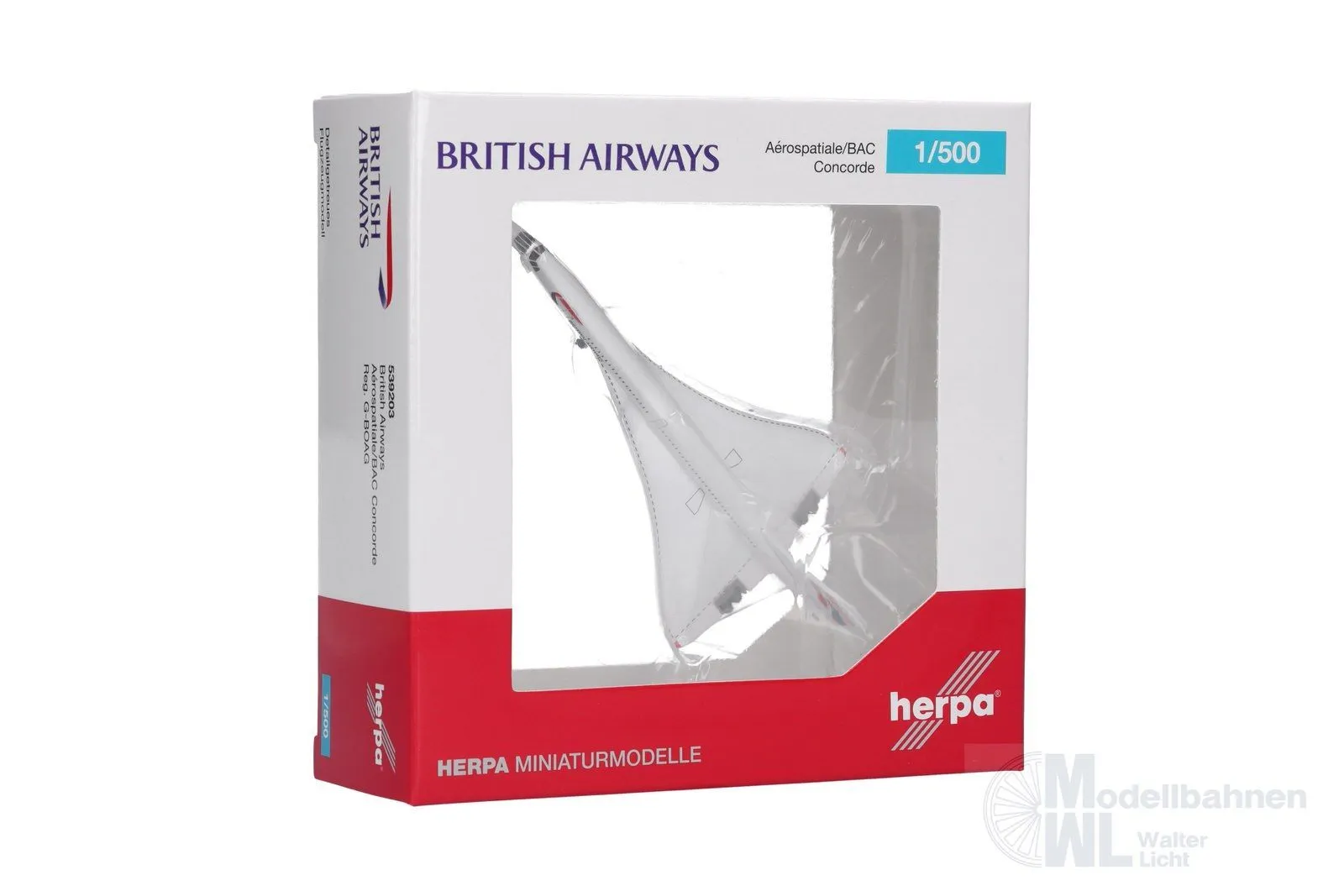 Herpa 539203 - Concorde BA Union Flag livery 1:500