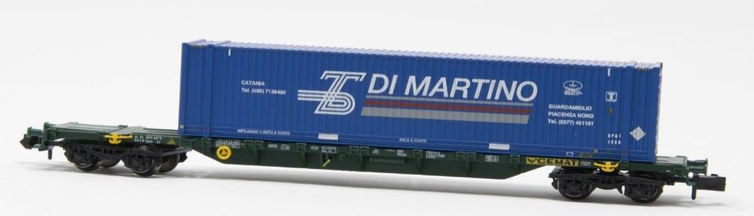 Arnold 6585 - Containertragwagen FS Cemat Ep.VH 45´Di Martino N 1:160