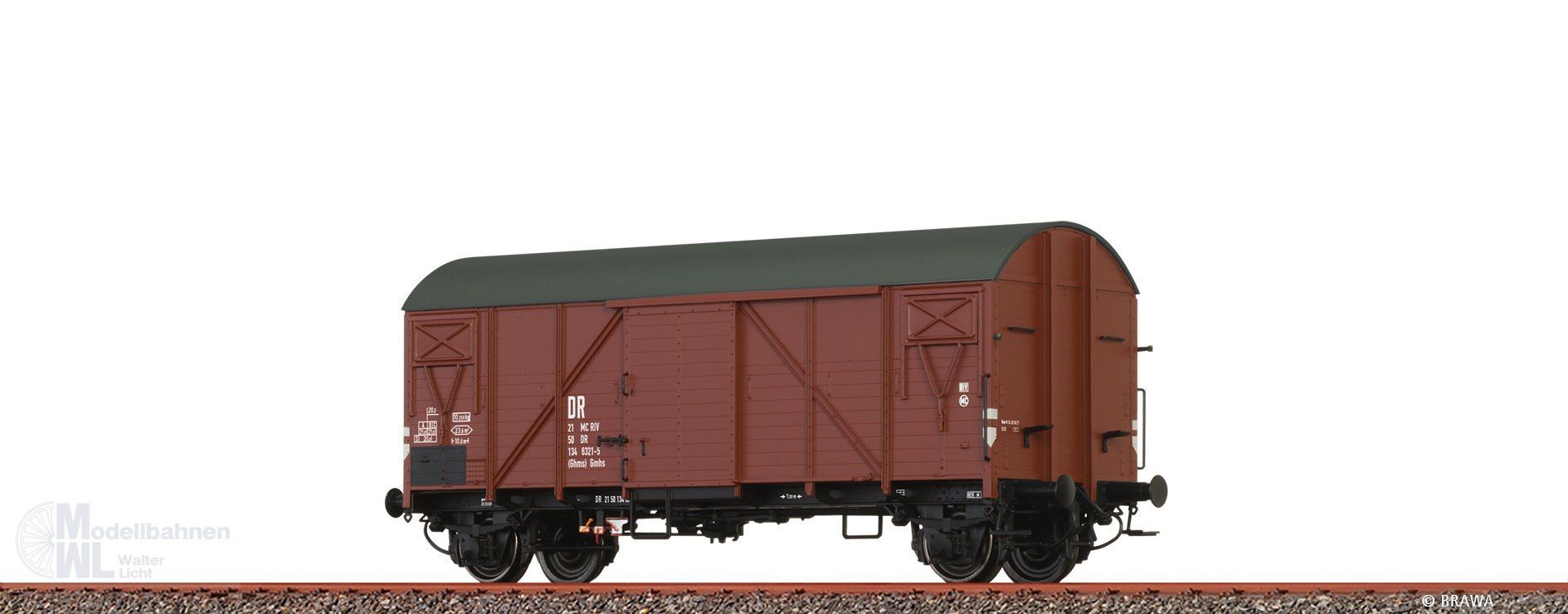Brawa 50726 - Güterwagen ged. DR Ep.IV Gmhs H0/GL Brawa 50726 - Güterwagen ged. DR Ep.IV Gmhs H0/GL