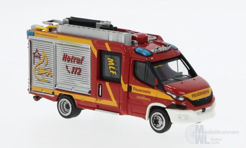 PCX-Models 870550 - Iveco Magirus Daily MLF Feuerwehr Leonberg 2021  H0 1:87