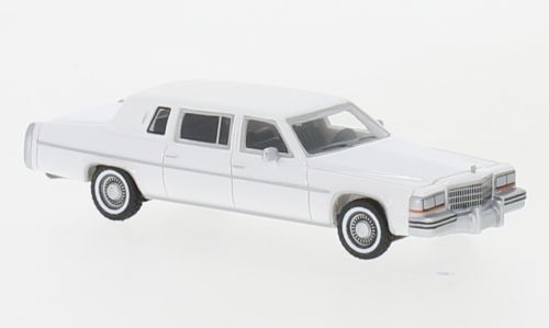 BoS-Models 87661 - Cadillac Fleetwood Formal Limousine weiss H0 1:87