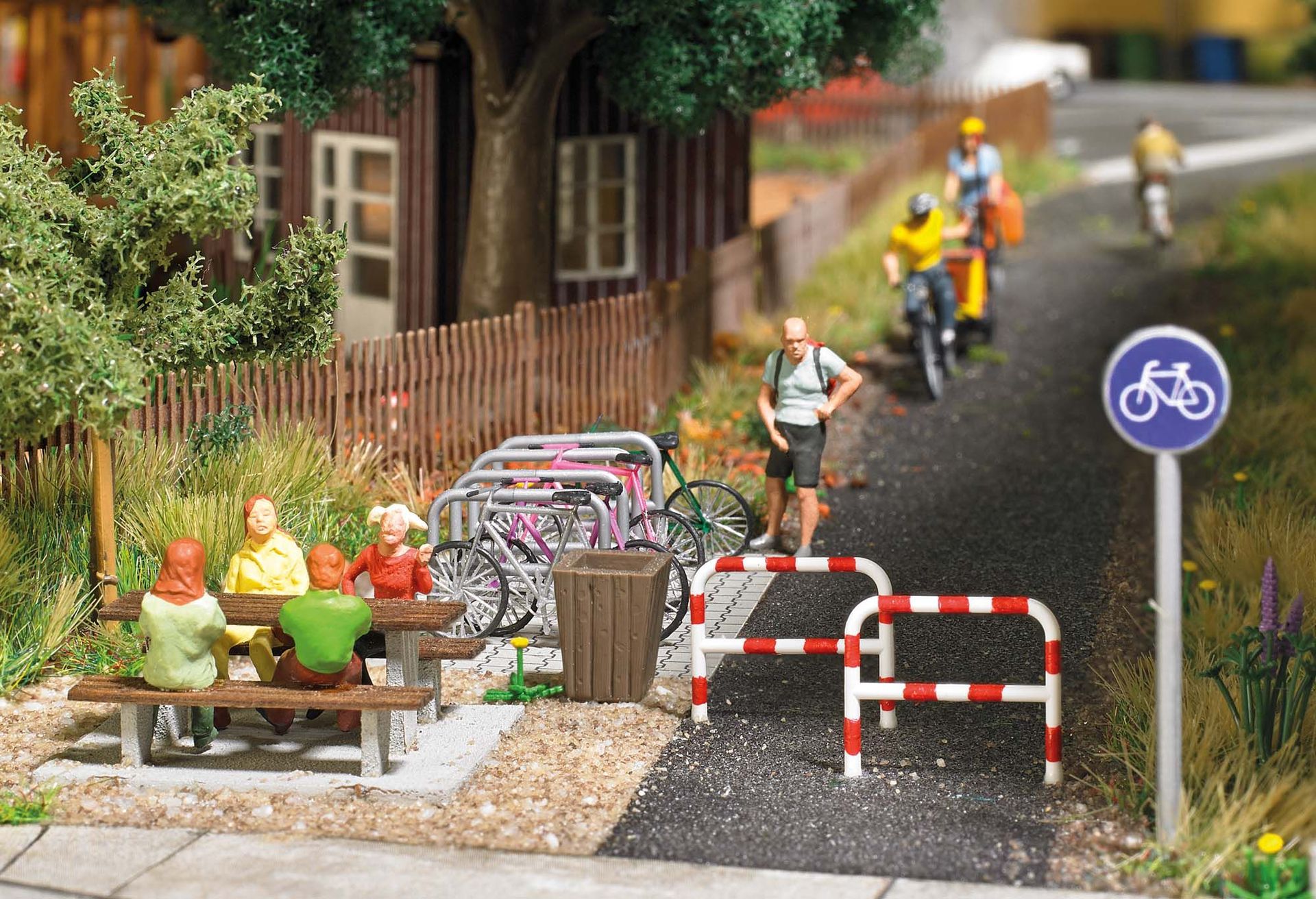 Busch 7095 - Radweg-Zubehör H0 1:87