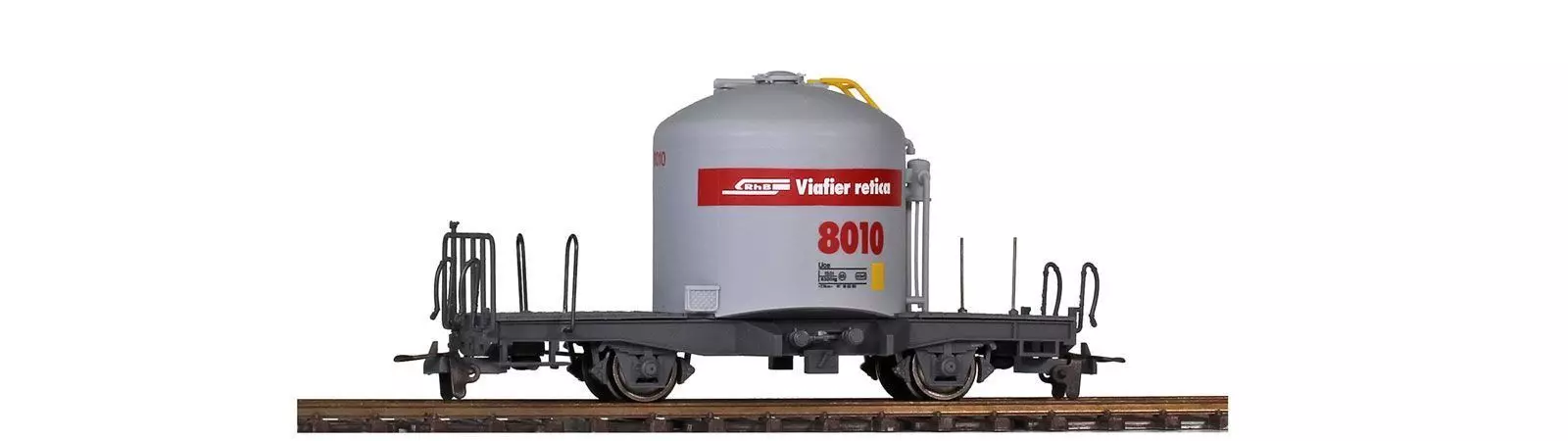 Bemo 2260130 - Zementtransportwagen RhB Ep.V Uce 8010 mit rotem Band H0m