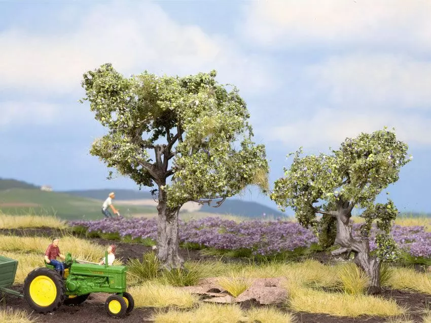 Noch 21995 - Olivenbäume 2 Stück, 6 und 9 cm hoch H0 1:87/TT 1:120