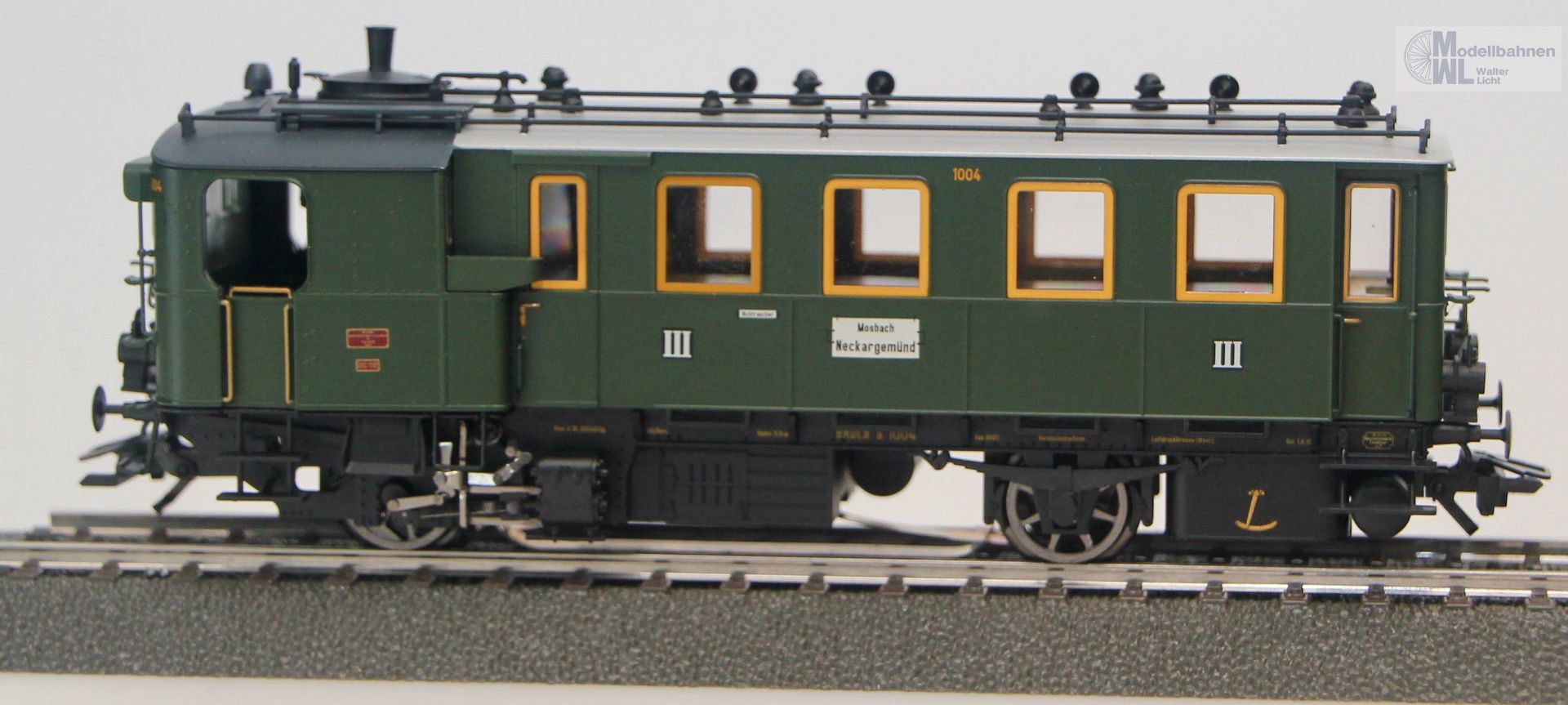 Märklin 37257 - MÄRKLIN - Dampftriebwagen Kittel Bad.Sts.B. Ep.I H0/WS mfx