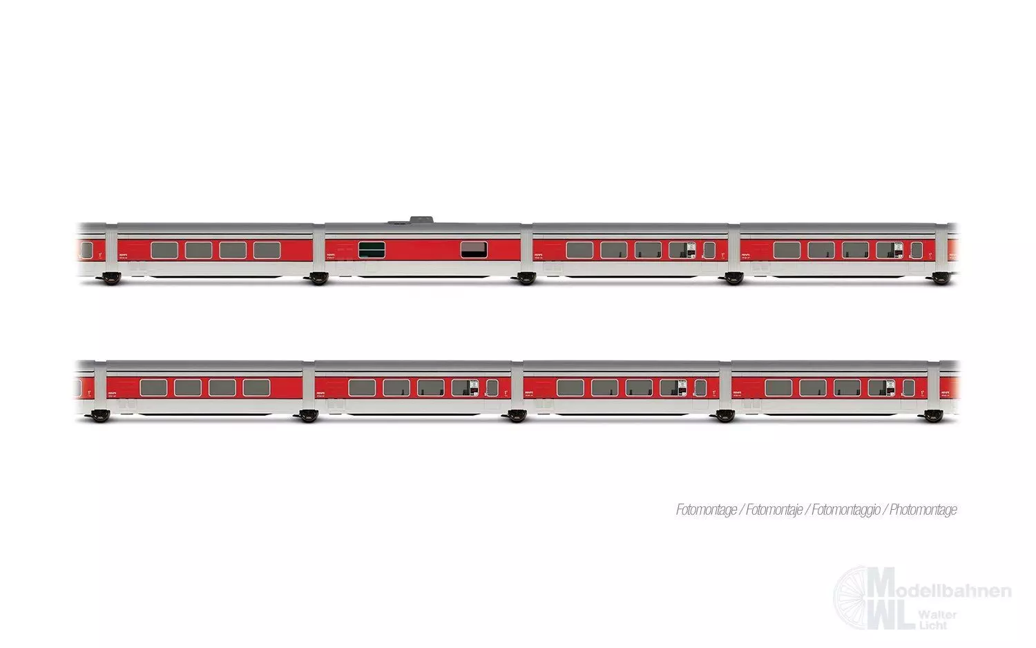 Arnold 4511 - Talgo Wagen-Set RENFE Ep.III 8.tlg. Catalan Grundset N 1:160