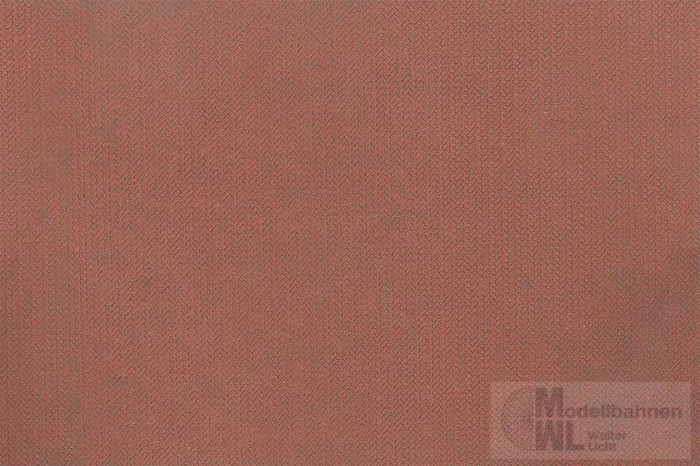 Faller 170316 - PREMIUM Straßenfolie Klinkerpflaster rot H0 1:87