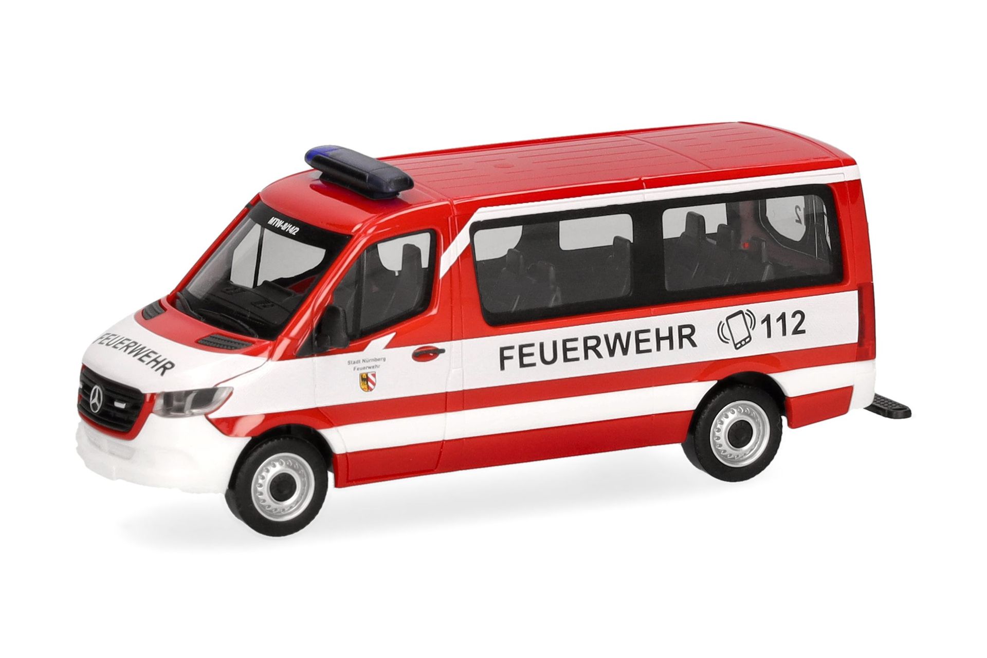 Herpa 098885 - Mercedes-Benz Sprinter `18 FD Bus  FW Nürnberg H0 1:87