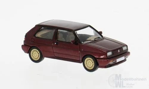 PCX-Models 871597 - VW Rallye Golf dunkelrot 1989 H0 1:87