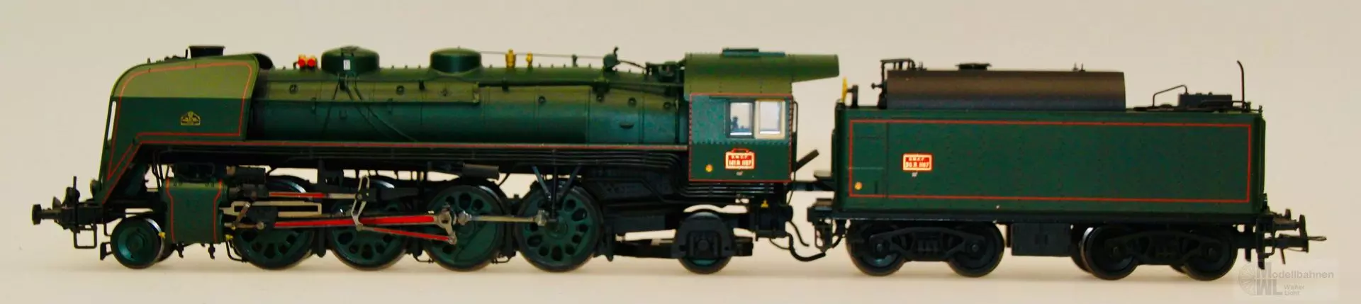 Jouef 2073 - Jouef - Dampflok BR 141 R 1187 SNCF Öl grün DEFEKT H0/GL