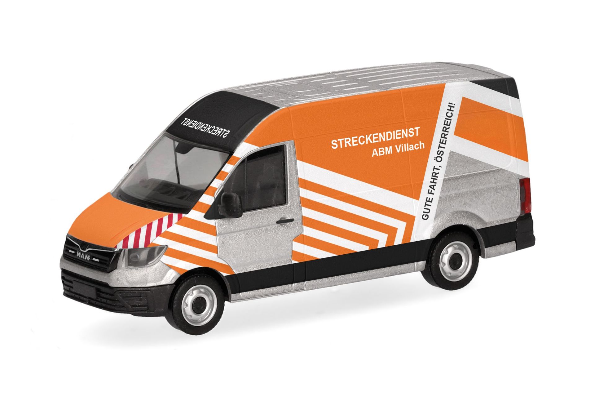 Herpa 099165 - MAN TGE Kasten Hochdach ASFINAG (A) H0 1:87