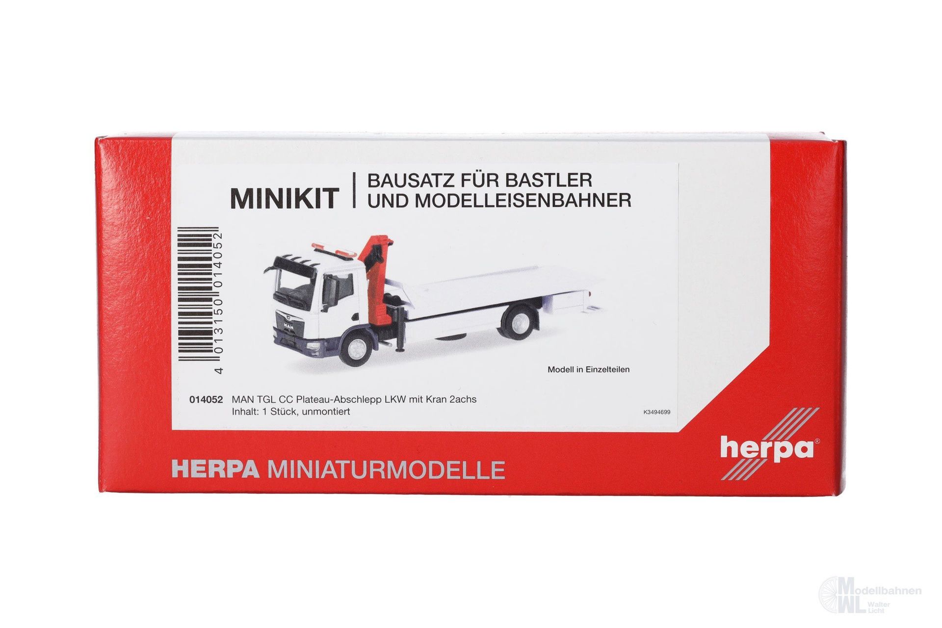 Herpa 014052 - MiKi MAN TGL CC Abschl-LKW H0 1:87 Herpa 014052 - MiKi MAN TGL CC Abschl-LKW H0 1:87