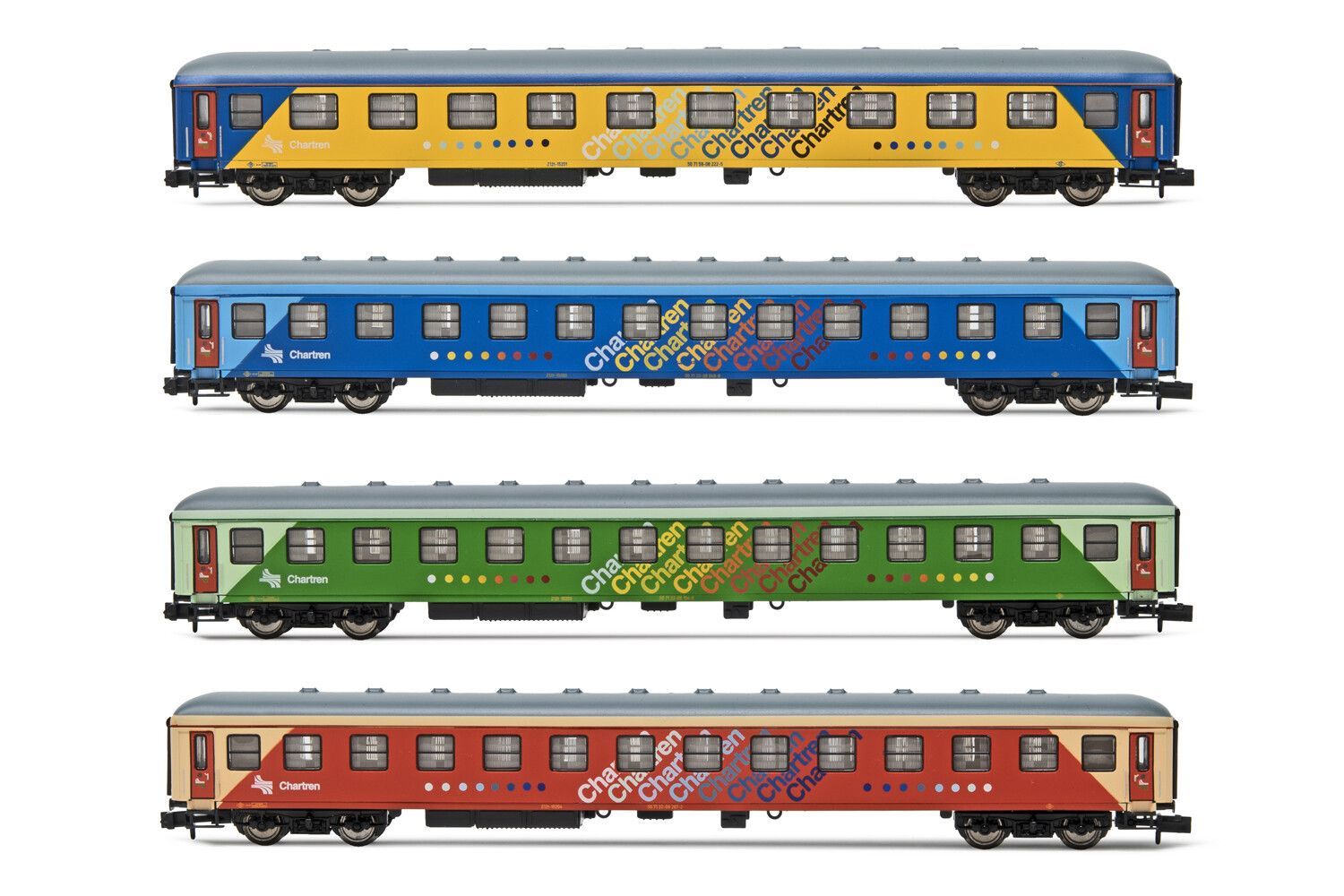 Arnold 4358 - Reisezugwagen Set RENFE Ep.IV Chartren 4.tlg. N 1:160