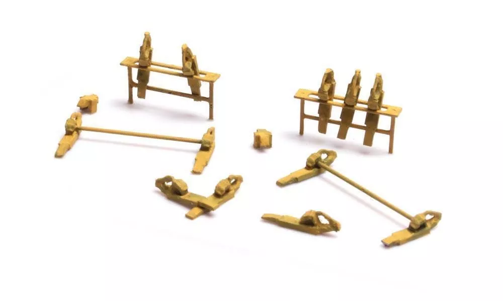 ARTITEC b.v. 387397 - Hemmschuhständer und Hemmschuhe H0 1:87