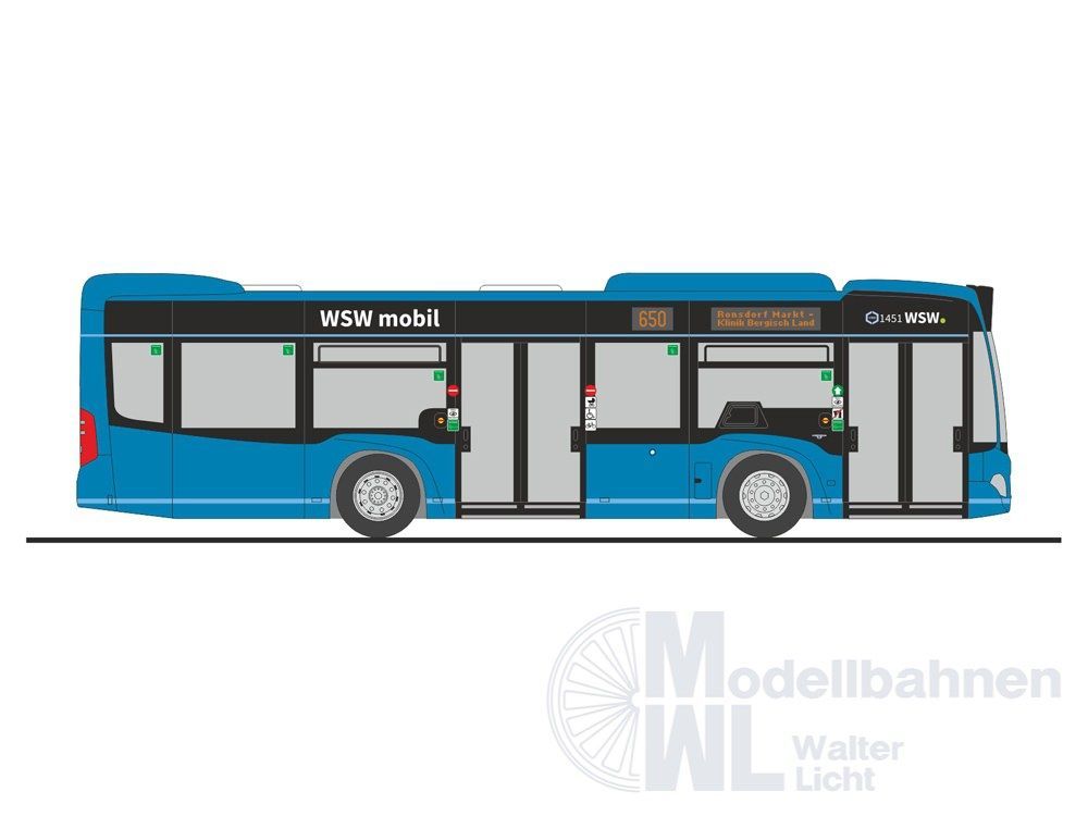 Rietze 67947 - Mercedes-Benz Citaro K ´12 WSW mobil Wuppertal H0 1:87