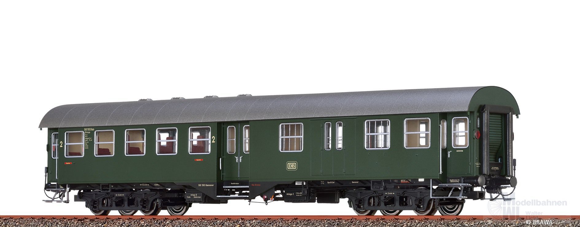 Brawa 46108 - Umbauwagen DB Ep.III 2.Kl./Gepäck BPw4yge H0/GL