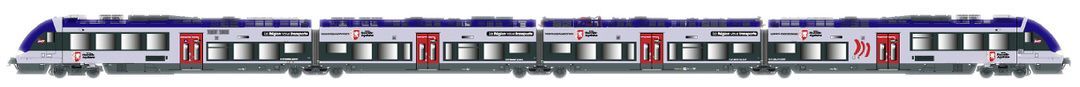 LS Models 10896 - Triebzug AGC 4 SNCF Ep.VI Nouvelle-Aquitaine 4.tlg. H0/WS