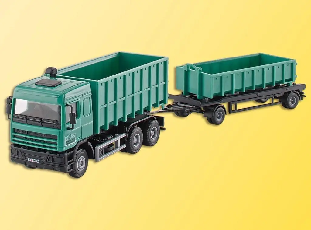 Kibri 15211 - DAF Hängerzug mit Hackengerät und Muldenanhänger H0 1:87