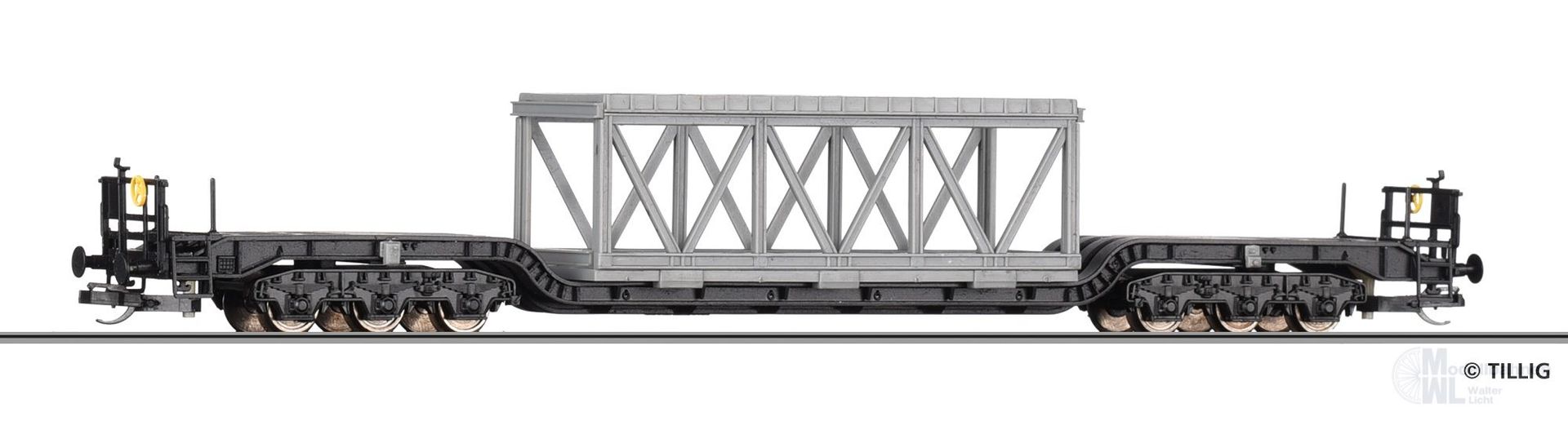 Tillig 95018 - Tiefladewagen DR Ep.IV Uaai 9930 TT 1:120