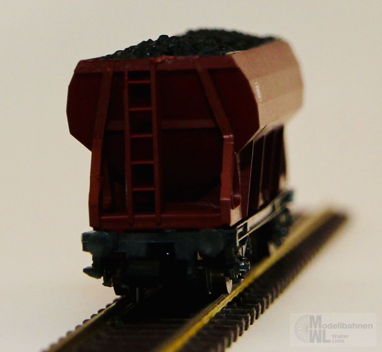 Roco 02318A - ROCO - Selbstentladewagen DB mit Kohleladung N 1:160