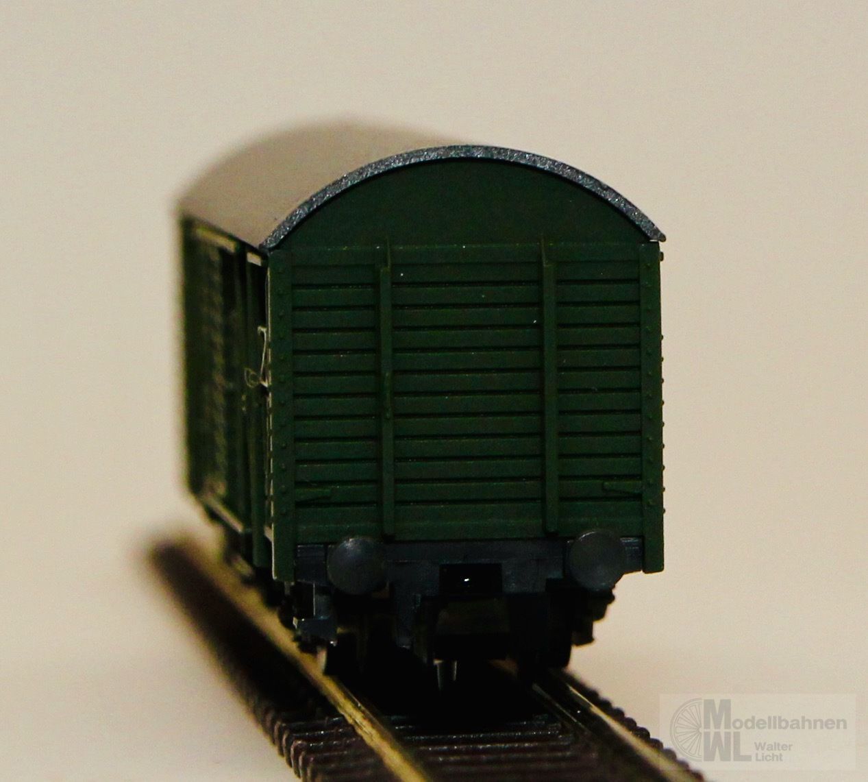 Roco 02329D - ROCO - Güterwagen ged. DB Bahndienstwagen grün Gms55 N 1:160