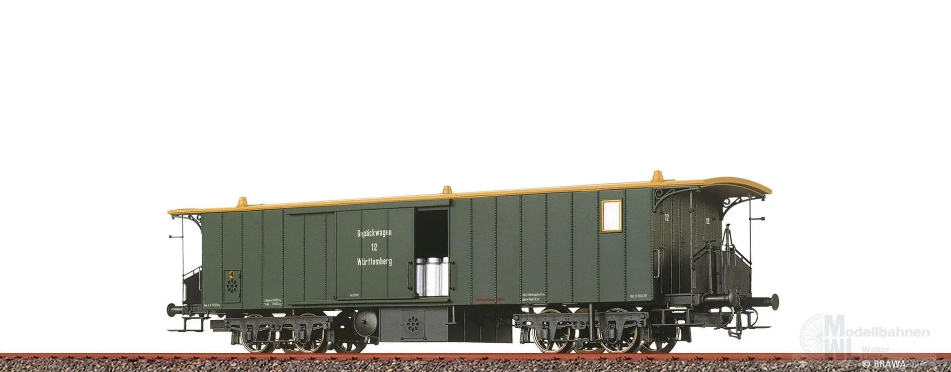 Brawa 45720 - Gepäckwagen K.W.St.E. Ep.I GEP Nr. 12 H0/GL