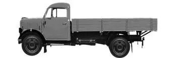 NPE NA88444 - Borgward B 1250 Pritsche grau H0 1:87