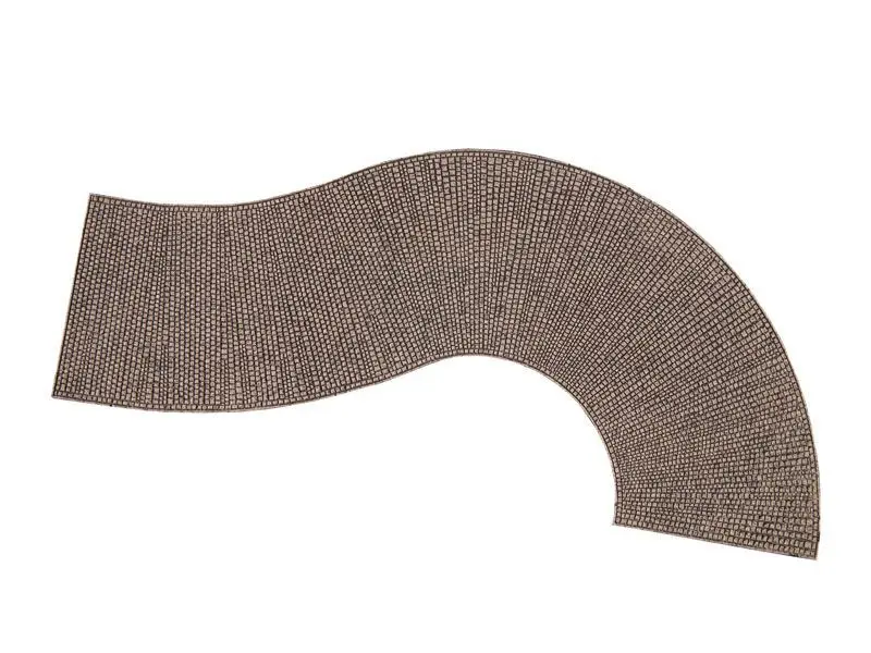 Noch 60316 - Struktur-Kurve Kopfsteinpflaster 7,5 cm breit, ca. 32 cm lang H0 1:87