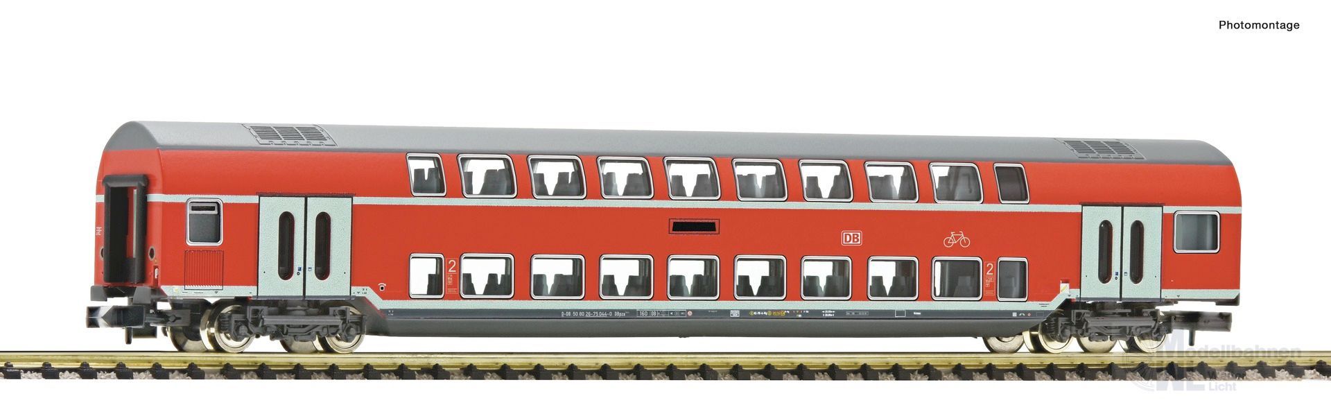 Fleischmann 6260080 - Doppelstockwagen DB Ep.VI 2.Kl. 1.Betr.Nr. N 1:160