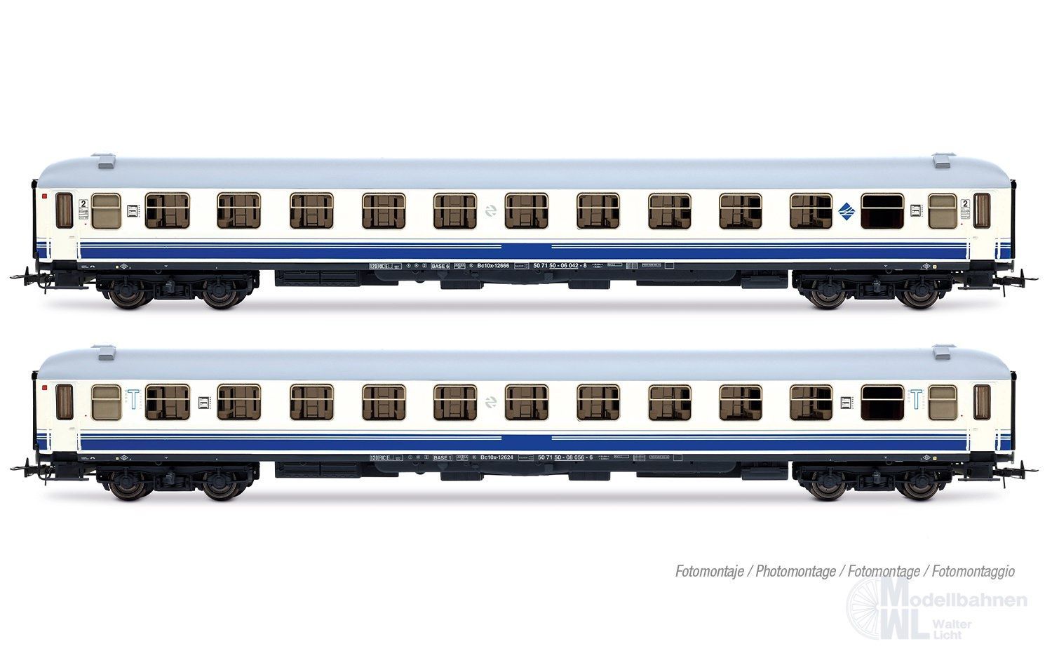 Electrotren 4040 - Personenwagen Set RENFE Ep.V 2.tlg. Estrella Rias Bajas H0/GL