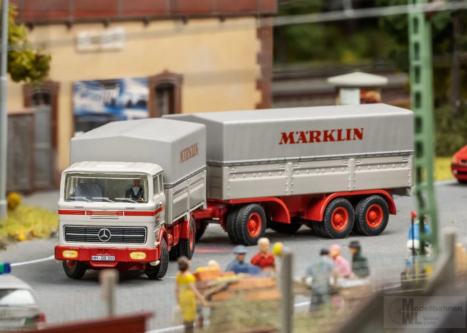 Märklin 47412 - RoLa DB Ep.IV mit Märklin LKW und Fernsteuerung H0/WS