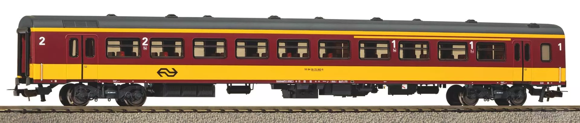 Piko 97640 - Personenwagen ICR NS/SNCB Ep.IV 1/2.Kl. H0/GL