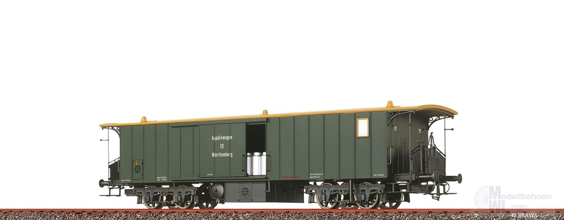 Brawa 45720 - Gepäckwagen K.W.St.E. Ep.I GEP Nr. 12 H0/GL