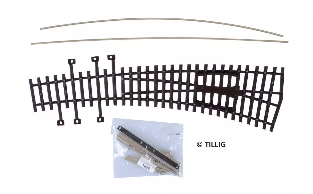 Tillig 82411 - Bausatz Innenbogenweiche rechts H0/GL