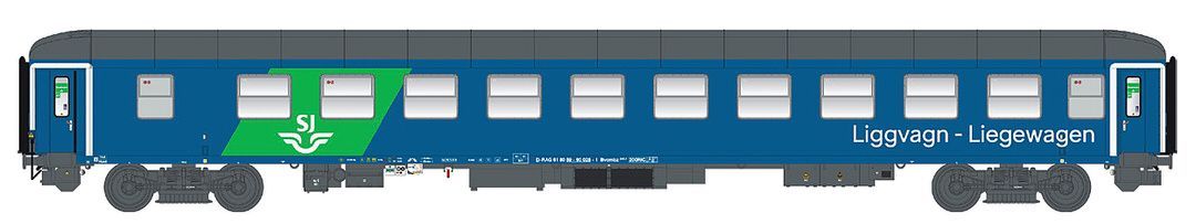 LS Models 48095 - Liegewagen RDC/SJ Ep.VI Bvcmbz 249.1 EN 346 2.Betr.Nr. H0/GL