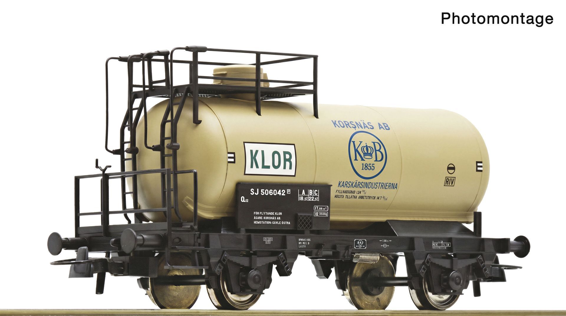 Roco 6600465 - Chlorkesselwagen Korsnäs AB